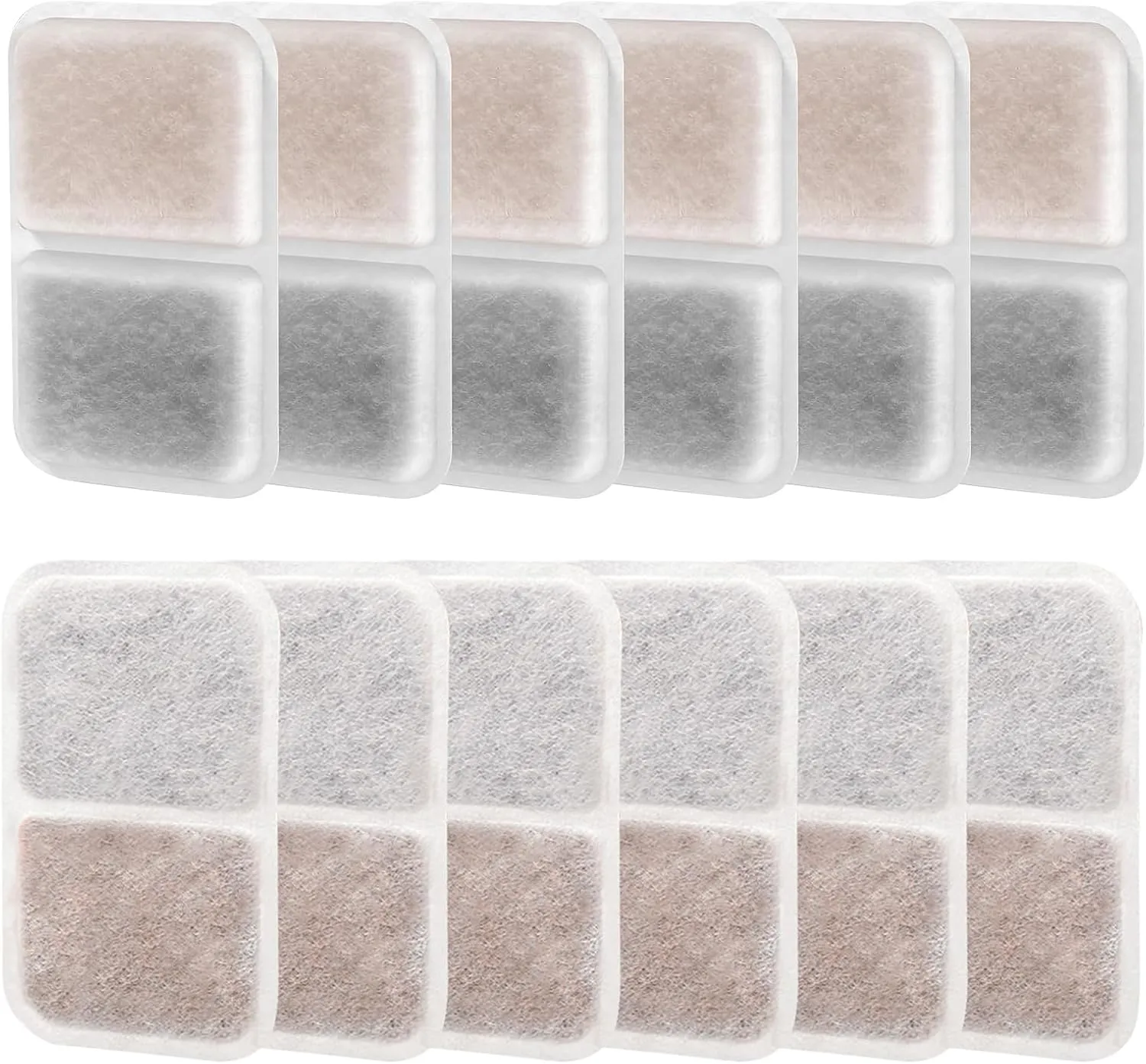 12 Pack airsift Litter Box Filters with Catit Airsift Jumbo/Regular/Smartsift Litter Box, Dual Action Filter to kepp Catit Litter Box Fresh SmellCat Litter Box Filters Pads Replacement