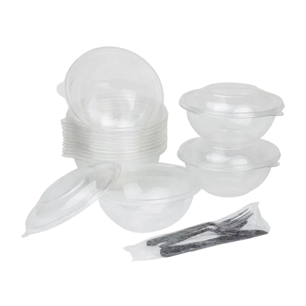 [500 ct] 16 oz Disposable Salad Bowl Lids | 146 mm | PET