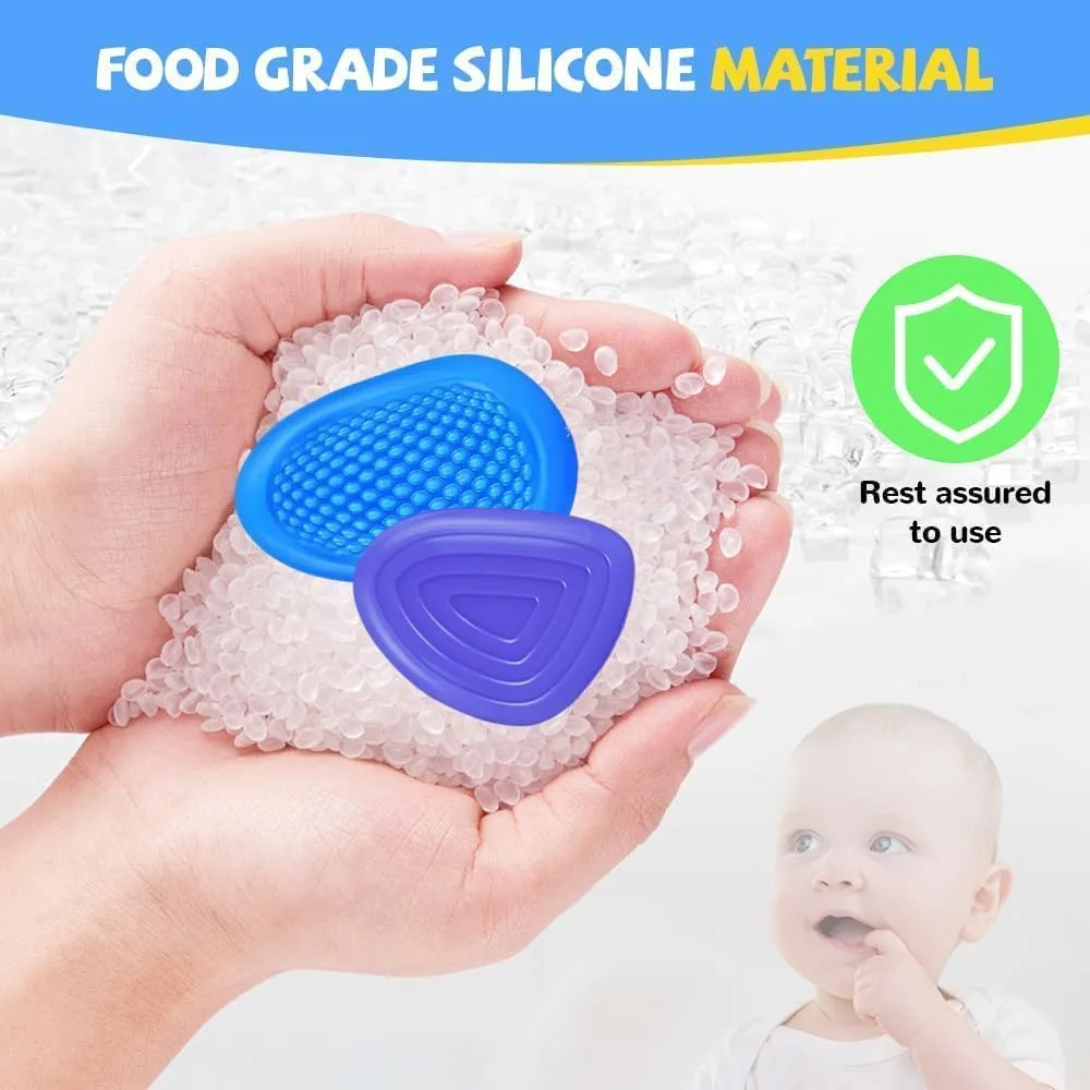 6pcs Fidget Toys Sensory Stone for KidsTextured Soft Worry Stone for Autism Kids Calming - Fidget Stress Toys for Students Anxiety Relief - Small Prizes Fidget Toys
