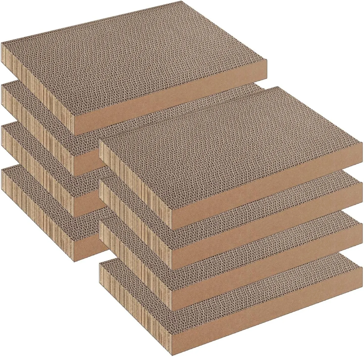 8 Packs Cat Scratcher, Cat Scratching Board for Indoor Cats and Kitten, Large Size Cat Scratching Pad, Durable&Premium Recyclable Cardboard Cat Scratcher