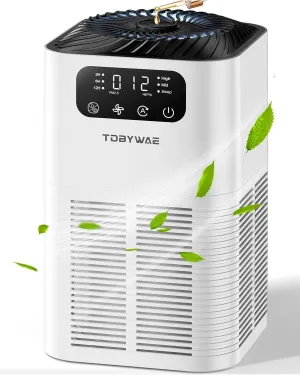 Air Purifiers for Home, TDBYWAE Air Purifiers for Home Large Room Up to 1076 ft, H13 True HEPA Air Filter with Fragrance Sponge, 25 dB Quiet Air Purifiers for Bedroom Smoke Pet Dander Pollen