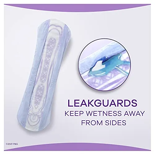 Always Discreet Extra Heavy Long Incontinence Pads, Up to 100% Leak-Free Protection, Total 90 Count