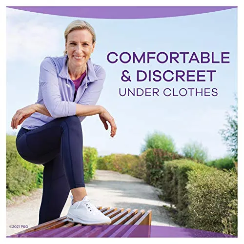 Always Discreet Extra Heavy Long Incontinence Pads, Up to 100% Leak-Free Protection, Total 90 Count