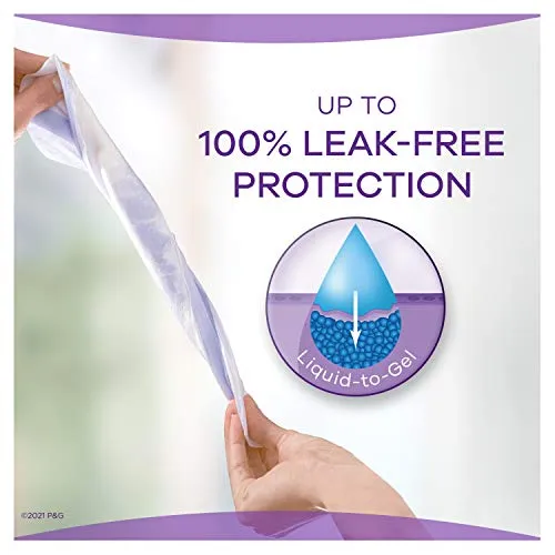 Always Discreet Extra Heavy Long Incontinence Pads, Up to 100% Leak-Free Protection, Total 90 Count
