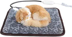 ASkinds Pet Electric Blanket, Heating Pad for Cats & Dogs, 18 x 18 inch, Polyester, Single Layer