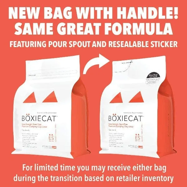 Boxiecat Extra Strength Scent-Free Premium Clumping Clay Cat Litter, 28lb