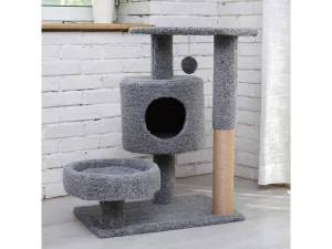 Cat Tree & Scratching Beige Light Blue Beige Brown Grey 60*40*75