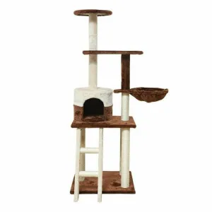 CAT TREE L49*W49*H138cm Brown
