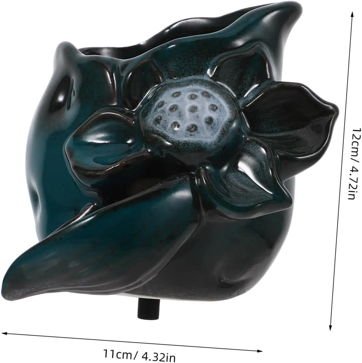 Ceramic Fountain Spout Replaceable Water Supply for Yard Waterfall Garden Decor Accessory