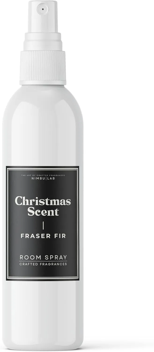 Fraser Fir Tree Scent Room Spray  Long-Lasting Natural Air Freshener | Linen & Fabric Spray for Home | Traditional Fresh Pine Scent | Eco-Friendly | Fresh-Cut Tree | 8oz by Nimbu Lab