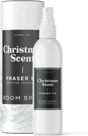 Fraser Fir Tree Scent Room Spray  Long-Lasting Natural Air Freshener | Linen & Fabric Spray for Home | Traditional Fresh Pine Scent | Eco-Friendly | Fresh-Cut Tree | 8oz by Nimbu Lab
