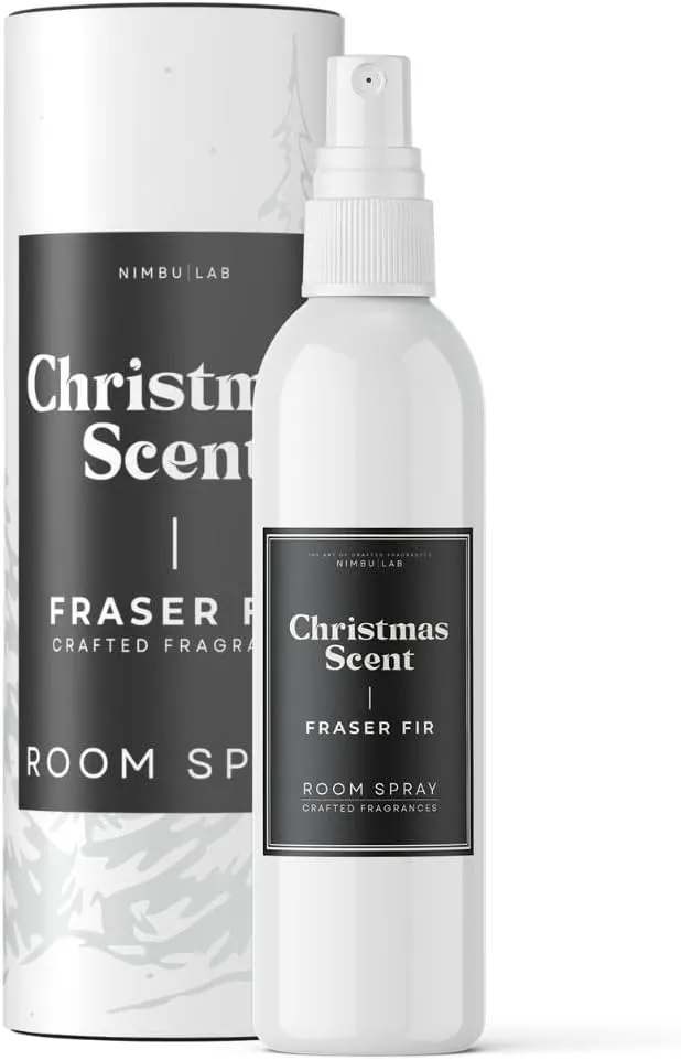Fraser Fir Tree Scent Room Spray  Long-Lasting Natural Air Freshener | Linen & Fabric Spray for Home | Traditional Fresh Pine Scent | Eco-Friendly | Fresh-Cut Tree | 8oz by Nimbu Lab