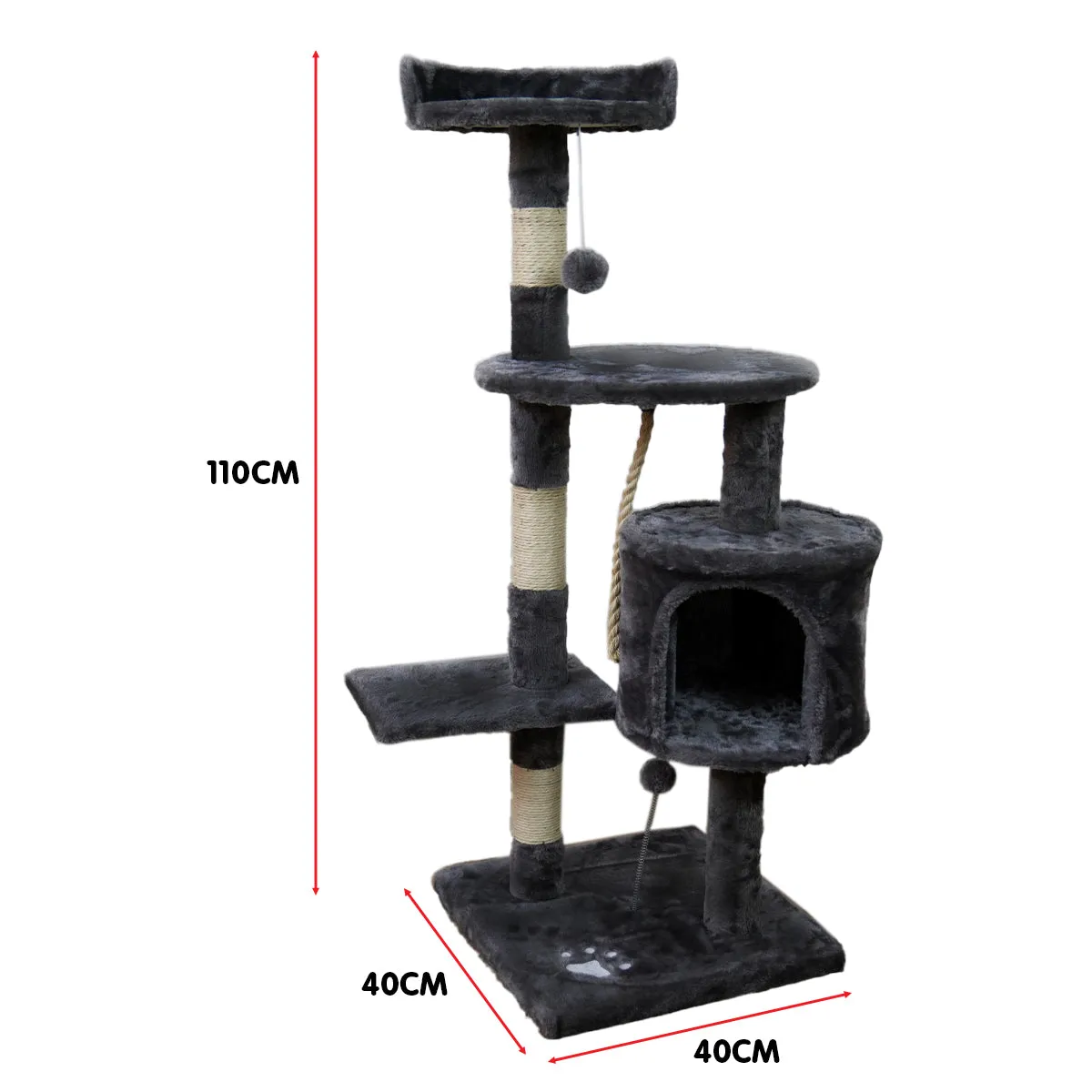 Furtastic 110cm Cat Tree Scratching Post