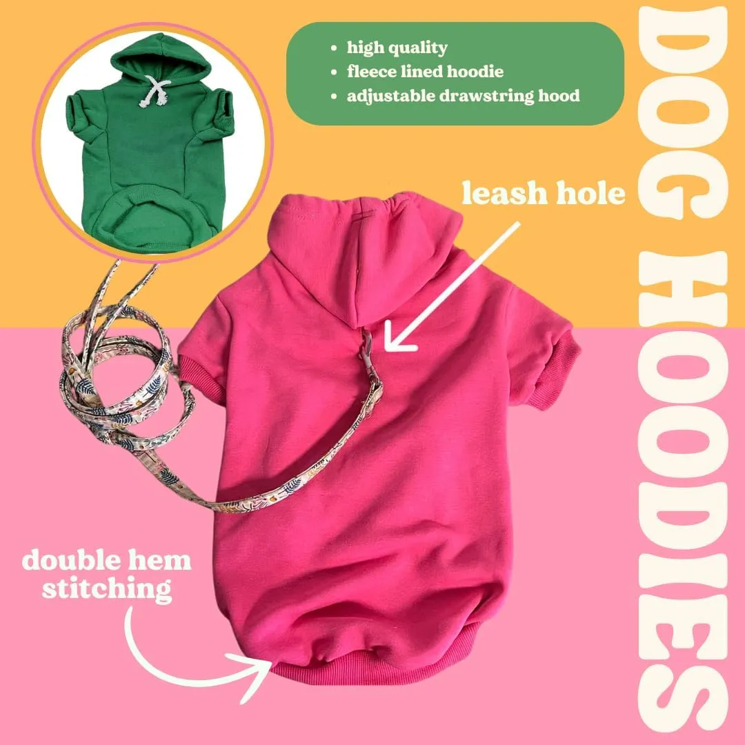 Golden Child Dog Hoodie | Fleece Lined |Leash Hole| Favorite | Spoiled | Funny|Green, 4X-Large 1354