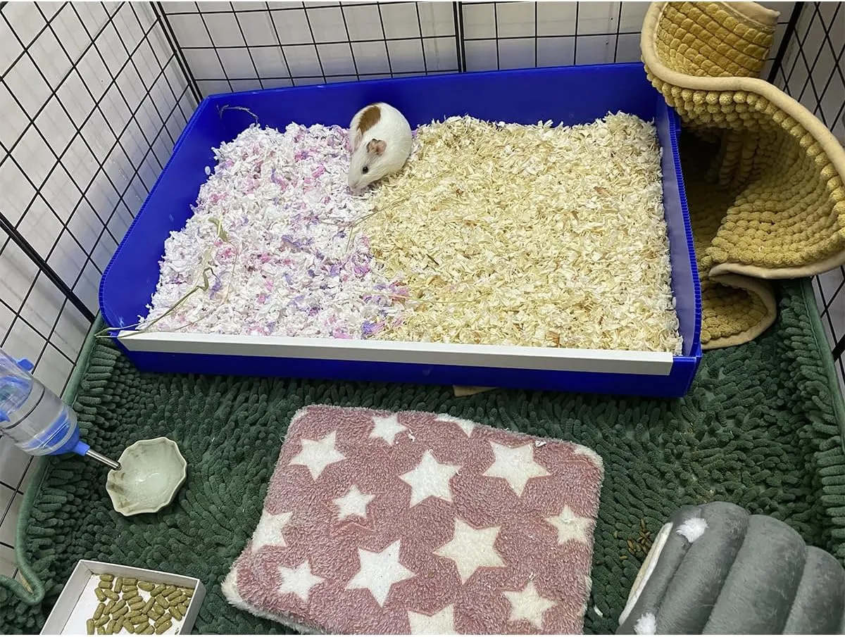 Guinea Pig Litter Box for All C&C and Midwest Cages,Guinea Pig Kitchen Area Keep The Pig Cage Clean and Tidy
