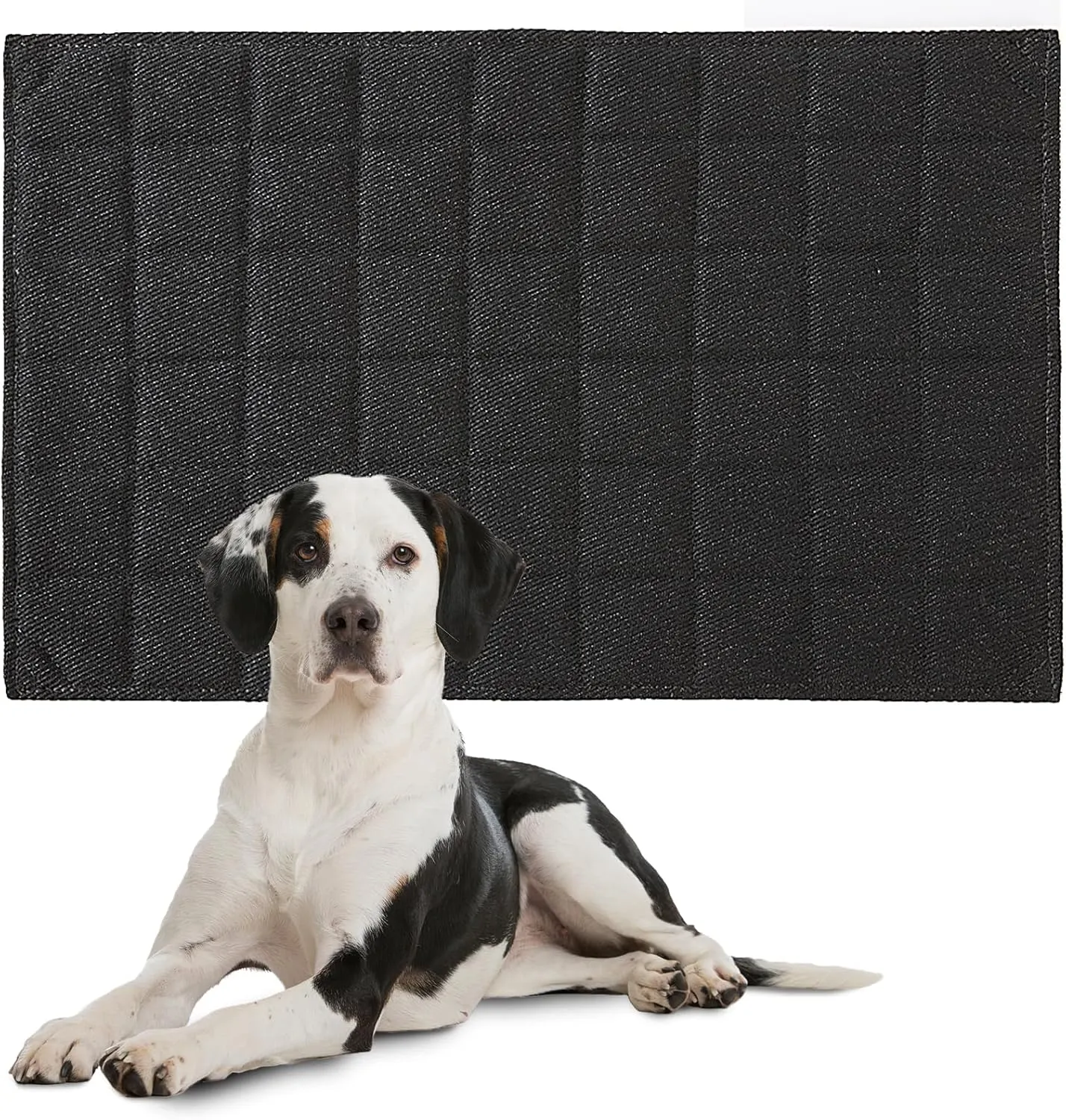 HOMBYS Chew Proof Dog Crate Bed Mat, 17"x23" Indestructible Kennel Pad for Aggressive Chewers, Plaid Durable Puppy Crate Mats for Small Dogs Cages