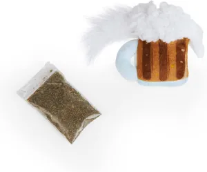 Leaps & Bounds Refillable Plush Root Beer Cat Toy