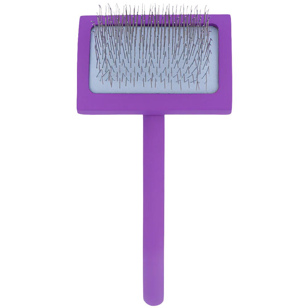 Medium Curved Purple Dematting Brush by PetStore.Direct