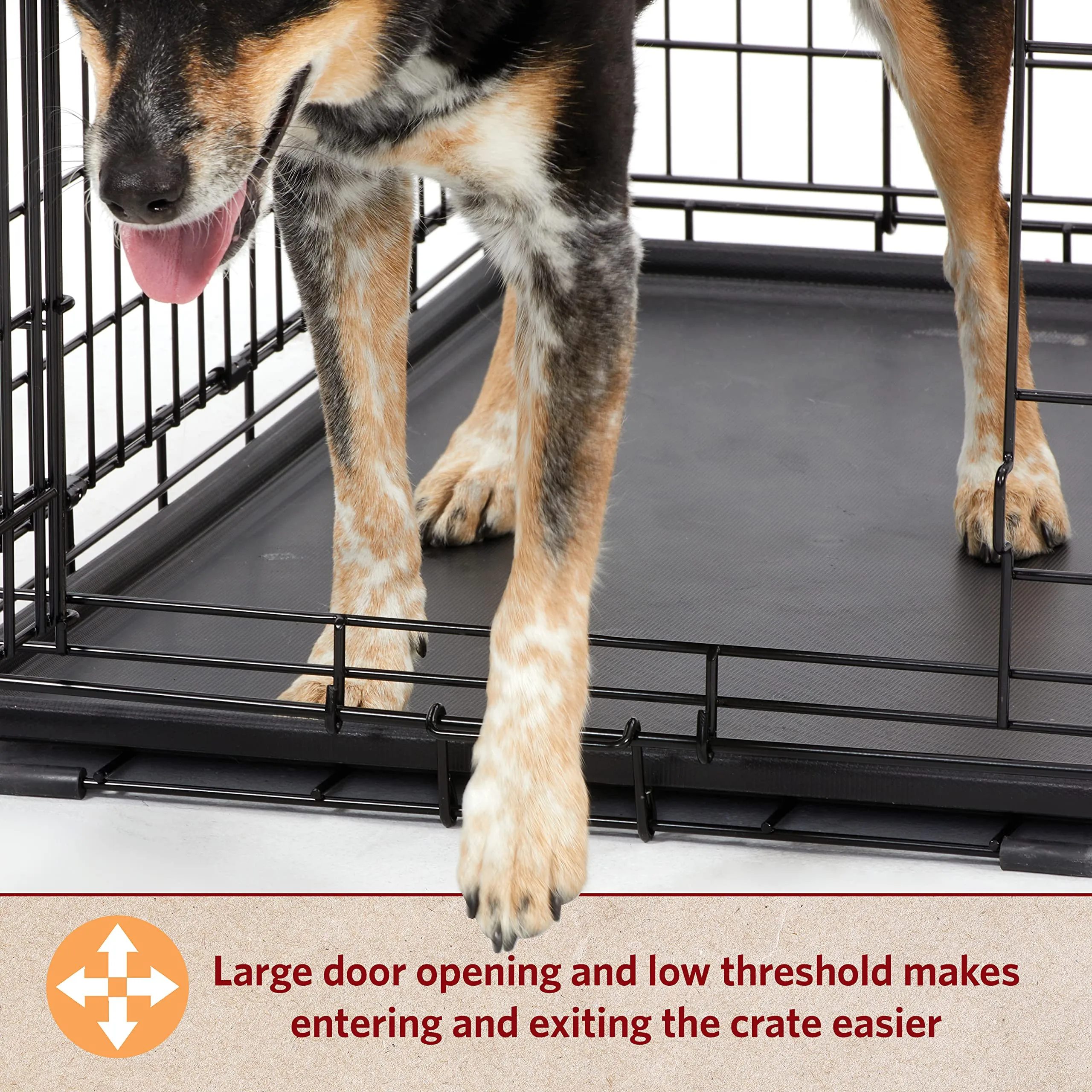 Midwest Contour Metal Folding Single Door Dog Crate - 48" X 30" X 33" Inches
