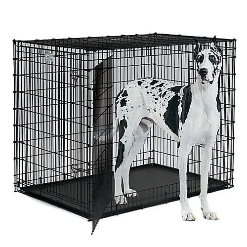 Midwest Ginormous Metal Folding Double Door Dog Crate - 54" X 37" X 45" Inches