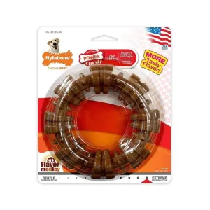 Nylabone® Dura Chews® Power Chews Medley Flavor Long Lasting Textured Ring Chews Dog Toys Souper 50 