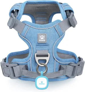 Pawaii Dog Harness for Medium Dogs No Pull, No Pull Dog Harness with Pet ID Tag, No Choke Front Clip Harness Dog, Adjustable Soft Padded Pet Vest with Easy Control Handle