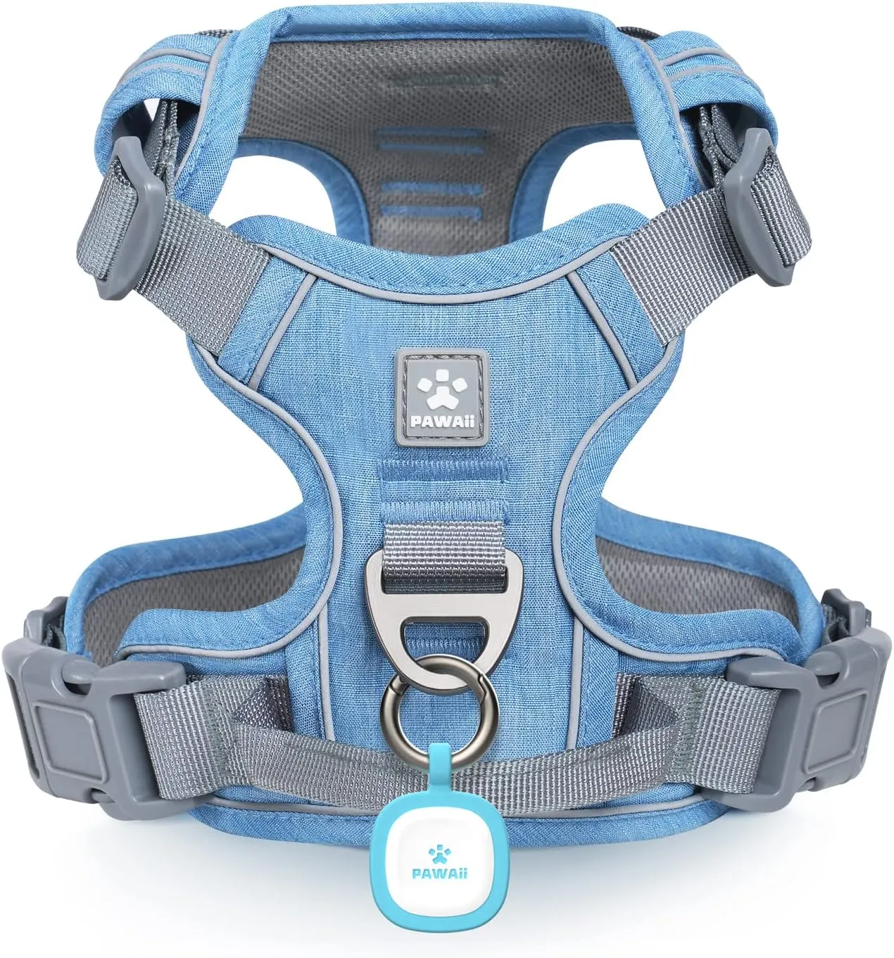 Pawaii Dog Harness for Medium Dogs No Pull, No Pull Dog Harness with Pet ID Tag, No Choke Front Clip Harness Dog, Adjustable Soft Padded Pet Vest with Easy Control Handle