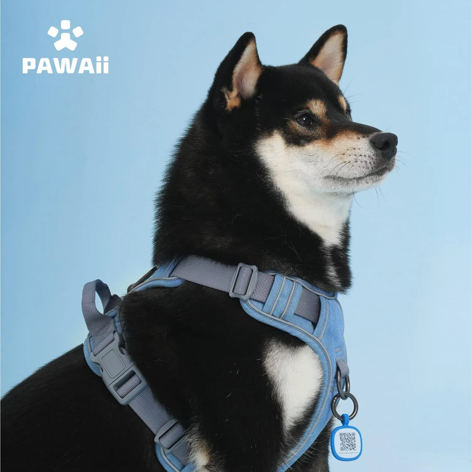 Pawaii Dog Harness for Medium Dogs No Pull, No Pull Dog Harness with Pet ID Tag, No Choke Front Clip Harness Dog, Adjustable Soft Padded Pet Vest with Easy Control Handle