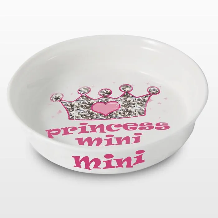 Personalised Bling Princess Pet Bowl