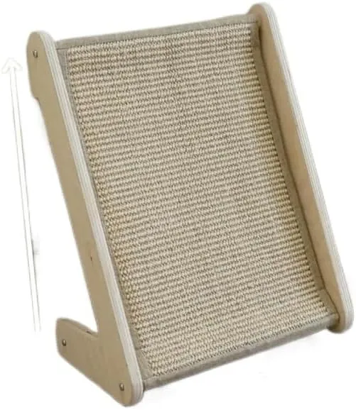 Practical L-Shaped Sisal Cat Scratch Pad with Catnip, Artificial Pet Scratch Board, Suitable for Indoor Pets Suitable for Indoor Pets