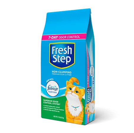 PREMIUM NON-CLUMPING LITTER NOW WITH FEBREZE
