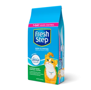PREMIUM NON-CLUMPING LITTER NOW WITH FEBREZE