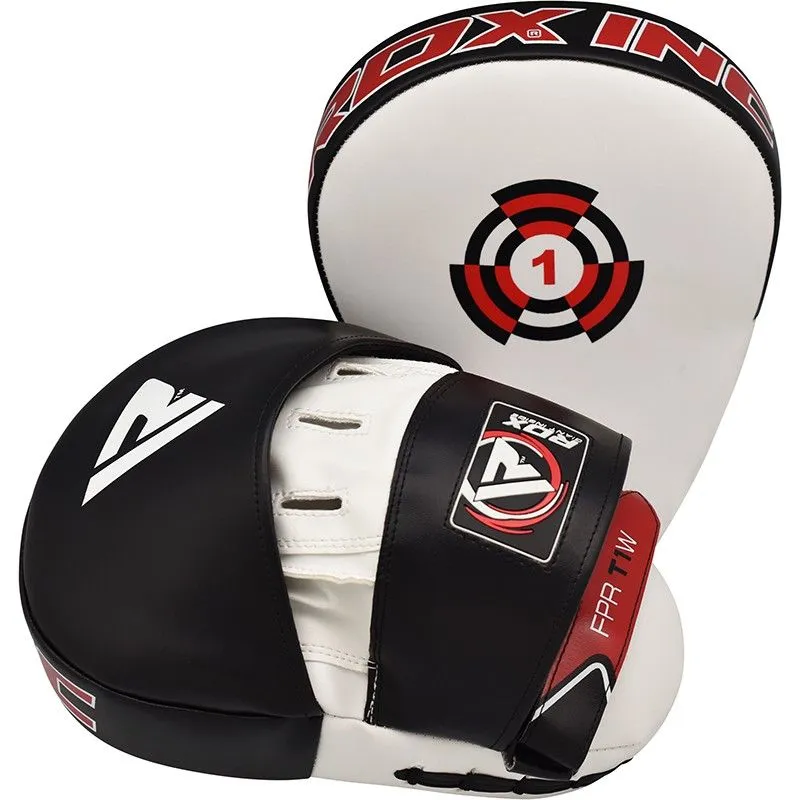 RDX T1 Curved Boxing Pads Black / White