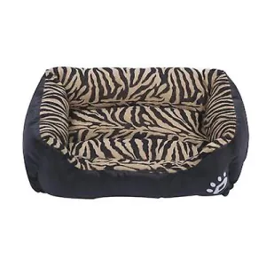 S 43*32cm tiger print Pet cat, dog bed, soft and comfortable pet nest AZ21815
