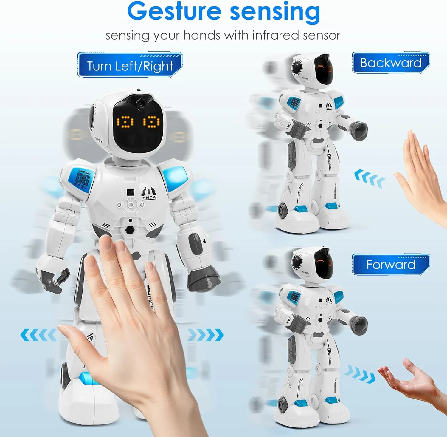 sepytia Interactive Smart Robot with Remote Control for Kids Age 4  - K30, Educational Programming Toy with Touch & Gesture Features, Sings, Dances, Teaches English, Math, Science & Bedtime Stories