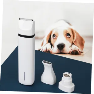 Sosoport Dog Cat Hair Trimmer Nail Grinding Machine USB Rechargeable Pet Clipper with Quiet Motor for Stress Grooming Portable Design for Home Use