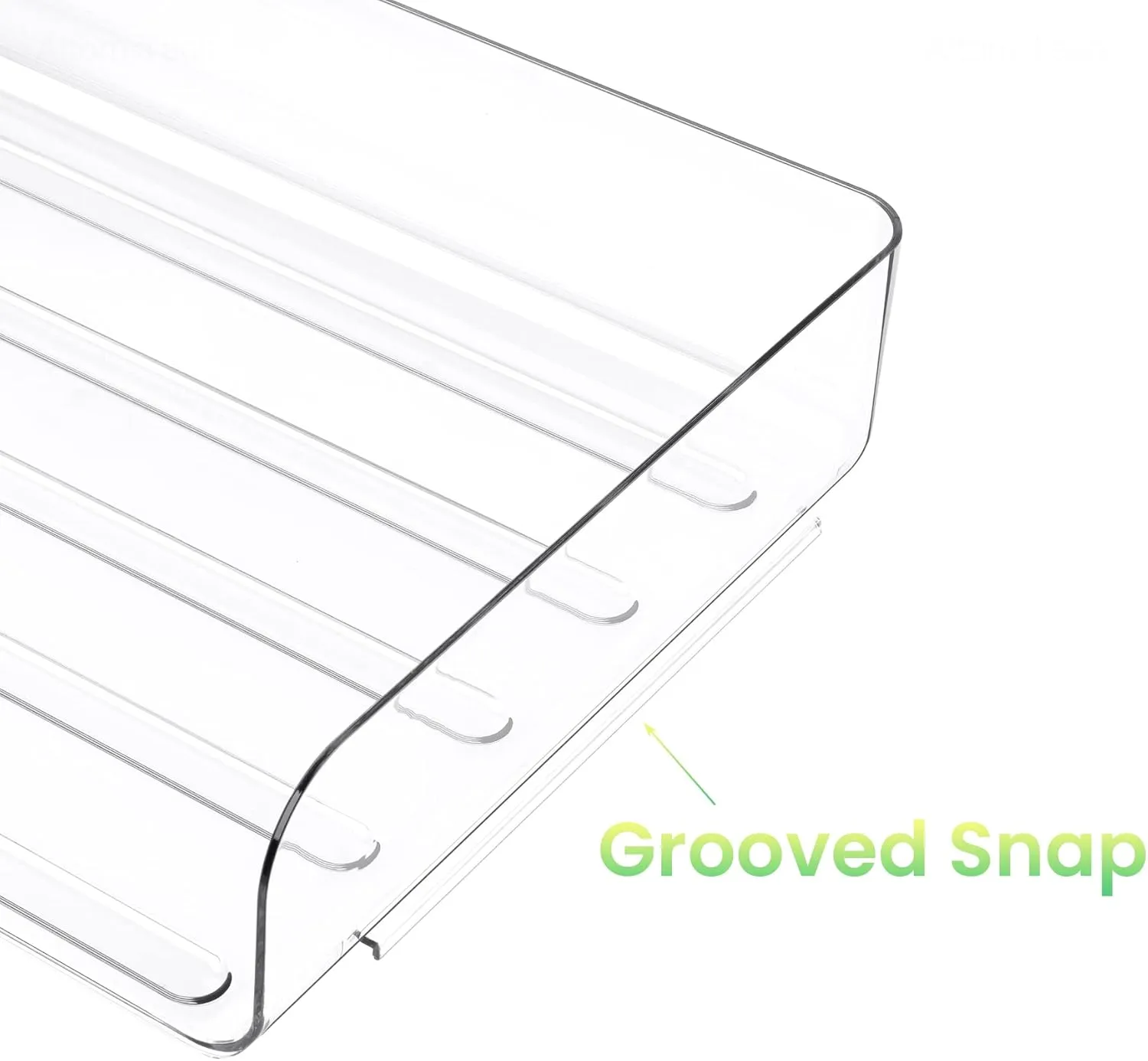 Tomorotec Desk Letter Tray Set, A4 Size Clear PET Stackable Document Organizer Office Desktop File Paper Holder Book Storage Rack Side Load Anti-Skid Stacking Support Convex Bottom (2X Portrait)