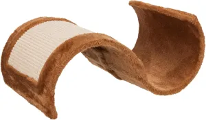 TRIXIE Wavy 1-Level 7-in Sisal & Plush Cat Scratching Surface, Brown