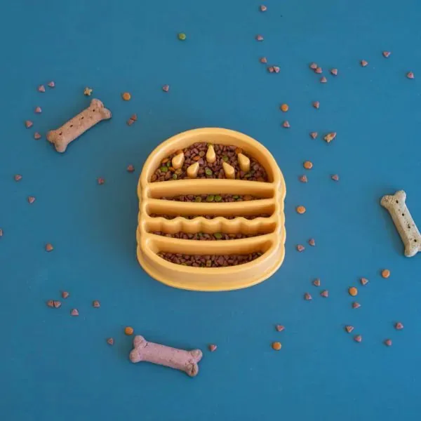 ZippyPaws Happy Bowl Slow Feeder Hamburger