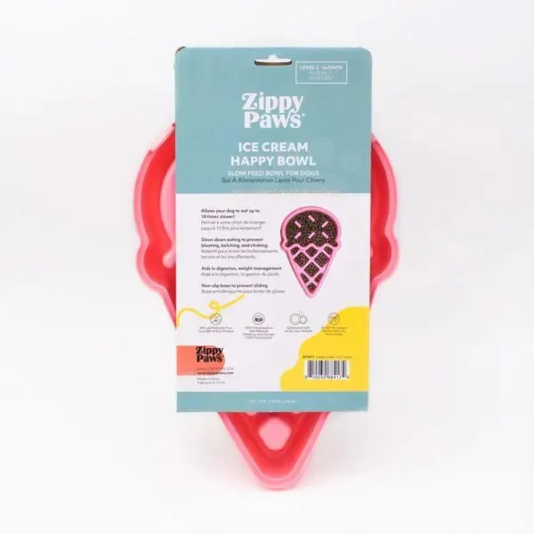 ZippyPaws Happy Bowl Slow Feeder Ice Cream
